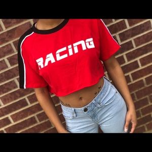 Racing Crop Top